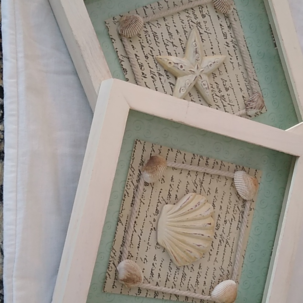 Coast Boxed with Shells Wall Art